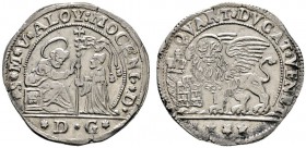 Ausländische Münzen und Medaillen 
 Italien-Venedig 
 Alvise Mocenigo IV. 1763-1778 
 Quarto di ducato o.J. (1763). Sigle DG (Domenego Gritti). Pao...