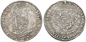 Ausländische Münzen und Medaillen 
 Polen 
 Sigismund III. Wasa 1587-1632 
 Taler 1628 -Bromberg-. Gekröntes Hüftbild mit geschultertem Schwert nac...
