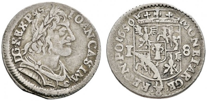 Ausländische Münzen und Medaillen 
 Polen 
 Johann II. Casimir 1649-1668 
 18...
