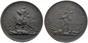 Ausländische Münzen und Medaillen 
 Rußland 
 Peter I. 1682/1689-1725 
 Eisenmedaille 1709 von S. Judin und I.G. Jaeger, auf die Schlacht bei Polta...