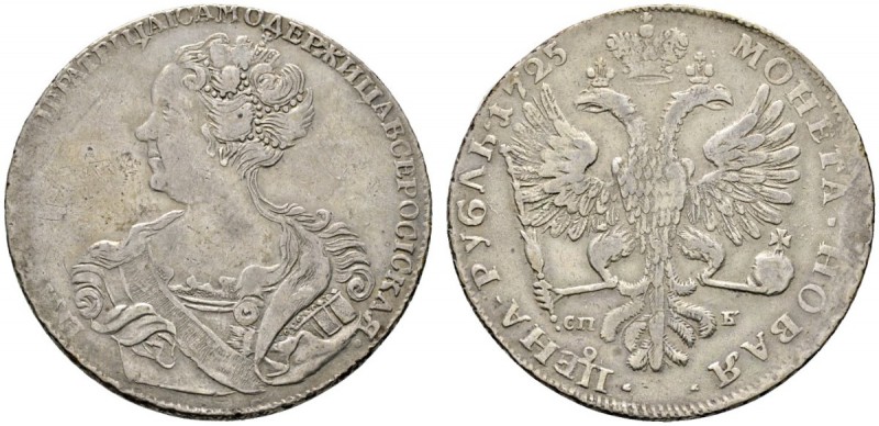 Ausländische Münzen und Medaillen 
 Rußland 
 Katharina I. 1725-1727 
 Rubel ...