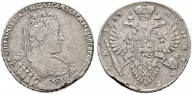 Ausländische Münzen und Medaillen 
 Rußland 
 Anna 1730-1740 
 Rubel 1733 -Moskau, Kadashevsky Münzhof-. Bitkin 61ff var., Uzdenikov 706,
 Dav. 16...