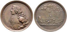 Ausländische Münzen und Medaillen 
 Rußland 
 Katharina II. 1762-1796 
 Bronzemedaille 1762 von J.G,. Waechter, auf die Ernennung des Grafen Alexej...