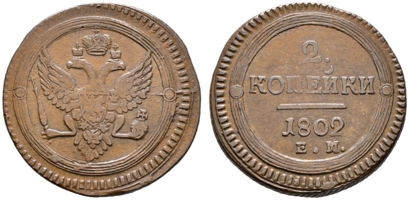 Ausländische Münzen und Medaillen 
 Rußland 
 Alexander I. 1801-1825 
 Cu-2 K...
