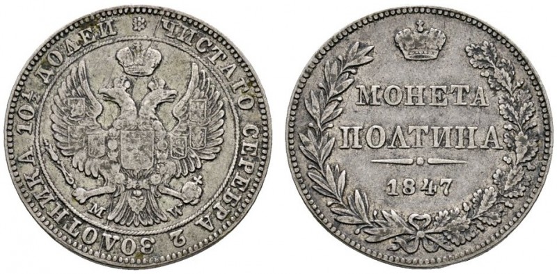 Ausländische Münzen und Medaillen 
 Rußland 
 Nikolaus I. 1825-1855 
 Poltina...