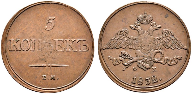 Ausländische Münzen und Medaillen 
 Rußland 
 Nikolaus I. 1825-1855 
 Cu-5 Ko...