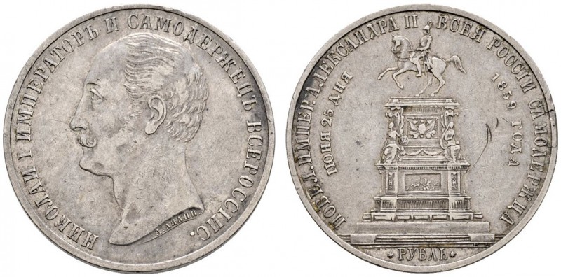 Ausländische Münzen und Medaillen 
 Rußland 
 Alexander II. 1855-1881 
 Rubel...