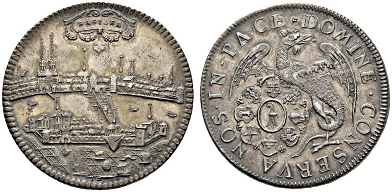 Ausländische Münzen und Medaillen 
 Schweiz-Basel, Stadt 
 Taler o.J. (um 1710...