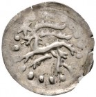 Ausländische Münzen und Medaillen 
 Schweiz-Chur, Bistum 
 Heinrich VI. von Höwen 1491-1503. Einseitiger Pfennig o.J. Steinbock nach links stehend, ...