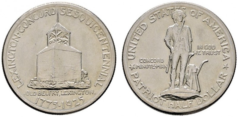 Ausländische Münzen und Medaillen 
 USA 
 Gedenk-1/2 Dollar 1925. Lexington-Co...