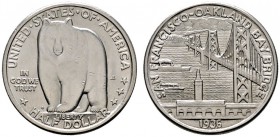 Ausländische Münzen und Medaillen 
 USA 
 Gedenk-1/2 Dollar 1936. San Franciso-Oakland Bay Bridge. KM 174.
 minimale Kratzer auf dem Avers, vorzügl...
