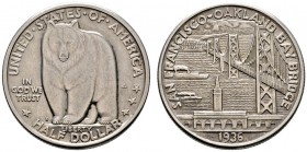 Ausländische Münzen und Medaillen 
 USA 
 Gedenk-1/2 Dollar 1936. San Francisco-Oakland Bay Bridge. KM 174.
 fast vorzüglich
