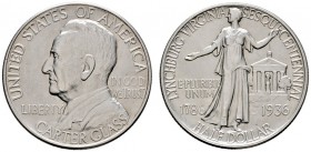 Ausländische Münzen und Medaillen 
 USA 
 Gedenk-1/2 Dollar 1936. Lynchburg, VA., Sesquicentennial. KM 183.
 vorzüglich