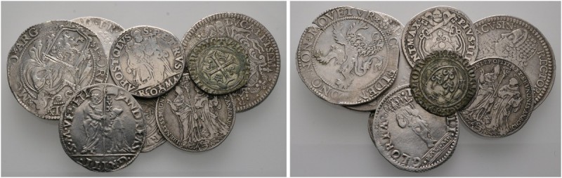 Lots ausländischer Münzen und Medaillen 
 8 Stücke: FRANKREICH , 2 verschiedene...