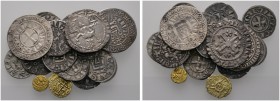 Lots ausländischer Münzen und Medaillen 
 17 Stücke: Prägungen aus der Zeit der KREUZFAHRER . Dabei diverse provinzialfranzösische Denare, Gros der J...