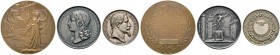 Lots ausländischer Münzen und Medaillen 
 MEDAILLEN. 3 Stücke: FRANKREICH . Eisenmedaille 1795 von Depaulis, auf den Tod Ludwig XVII. (49,5 mm); Silb...