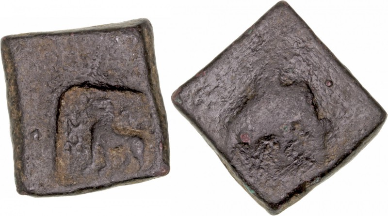 Monedas Antiguas
 AE-19. Taxila. (c. 185-160 a.C.). A/Caballo a izq., delante s...