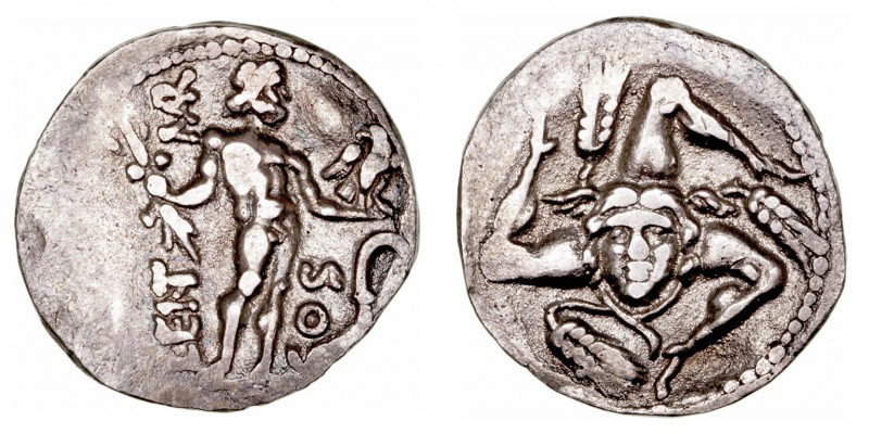 República Romana
 Cornelia
 Denario. AR. (56 a.C.). A/Triqueta con espigas sep...