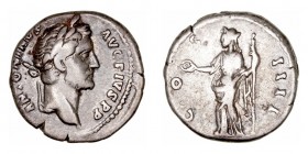 Imperio Romano
 Antonino Pío
 Denario. AR. (138-161). R/COS. IIII. 3.19g. RIC.68. MBC-.