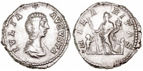 Imperio Romano
 Julia Domna, esposa de S. Severo
 Denario. AR. R/HILARITAS. 3.31g. RIC.557. MBC+/MBC.
