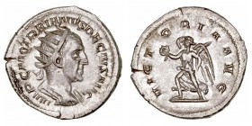 Imperio Romano
 Trajano Decio
 Antoniniano. AR. (249-251). R/VICTORIA AVG. 4.17g. RIC.29. Bello reverso. EBC.