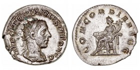 Imperio Romano
 Volusiano
 Antoniniano. AR. (251-253). R/CONCORDIA AVGG. 4.17g. RIC.168. EBC-.