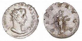 Imperio Romano
 Galieno
 Antoniniano. VE. (253-268). R/SALVS AVGG. 3.23g. RIC.399. MBC.