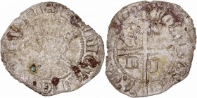 Monedas Medievales
 Corona Castellano Leonesa
 Enrique II
 Cruzado. VE. Sin marca de ceca. 1.23g. AB.450. Manchitas y punto de verdín. BC-.