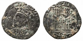 Monedas Medievales
 Corona Castellano Leonesa
 Enrique IV
 1/2 Cuartillo. VE. Sevilla. Con roseta delante del busto. AB.786,2. Escasa. BC.
