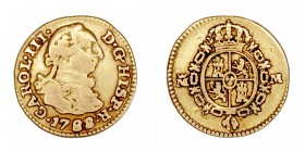 Monarquía Española
 Carlos III
 1/2 Escudo. AV. Madrid M. 1788. 1.70g. Cal.781. MBC-.