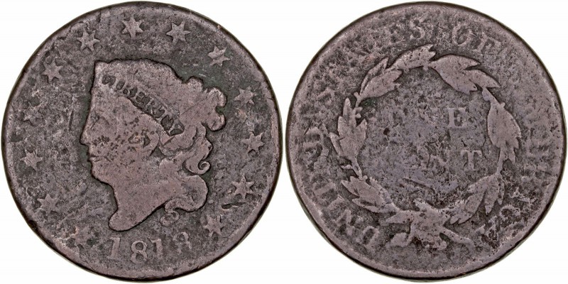 Monedas Extranjeras
 Estados Unidos 
 Cent. AE. 1818. KM.45. RC.