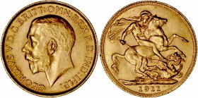 Monedas Extranjeras
 Gran Bretaña Jorge V
 Soberano. AV. 1911. 8.00g. KM.820. EBC.