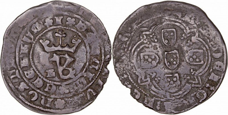 Monedas Extranjeras
 Portugal Juan I
 Real branco. VE. Lisboa. (1385-1433). Co...