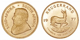 Monedas Extranjeras
 Sudáfrica 
 Krugerrand. AV. 1977. 33.96g. KM.73. SC-.