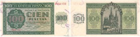 Billetes
 Estado Español, Banco de España
 100 Pesetas. Burgos, 21 noviembre 1936. Serie J. ED.421a. Gran ejemplar. Muy escaso así. SC/SC-.