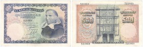Billetes
 Estado Español, Banco de España
 500 Pesetas. 19 febrero 1946. Sin serie. ED.452. Pico doblado y enderezado. Muy escaso. EBC-.