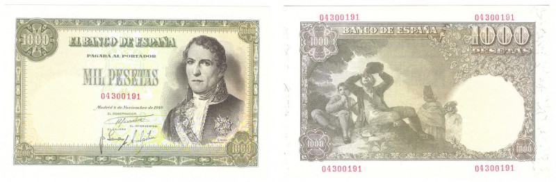 Billetes
 Estado Español, Banco de España
 1000 Pesetas. 4 noviembre 1949. Sin...
