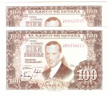 Billetes
 Estado Español, Banco de España
 100 Pesetas. 7 abril 1953. Serie 2Y. Lote de 2 billetes. ED.464c. SC-.