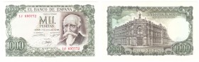 Billetes
 Estado Español, Banco de España
 1000 Pesetas. 17 septiembre 1971. Serie 1J. ED.474c. SC-.