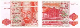 Billetes
 Juan Carlos I, Banco de España
 2000 Pesetas. 22 julio 1980. Sin serie. Pareja correlativa. ED.479. EBC+.