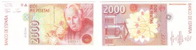 Billetes
 Juan Carlos I, Banco de España
 2000 Pesetas. 24 abril 1992. Sin serie. ED.482. SC.