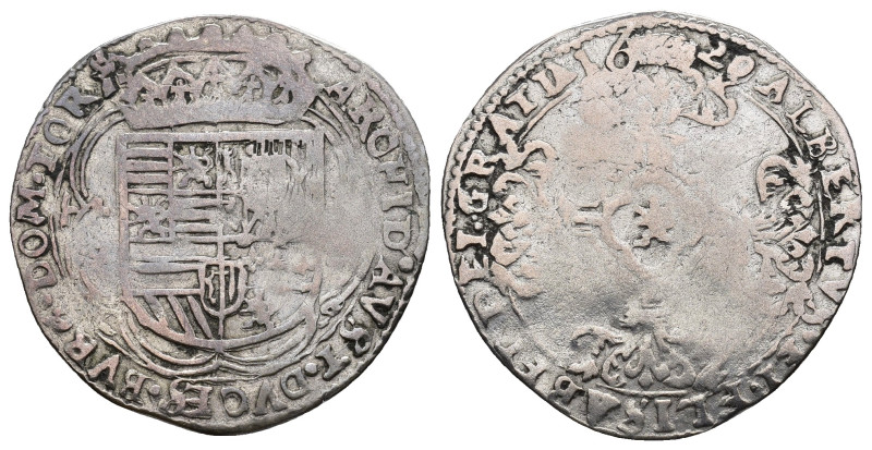 ISABEL Y ALBERTO. 3 patards. Tournai 1620. AR 2,36 g. 27,8 mm. Vanhoudt-624.TO. ...