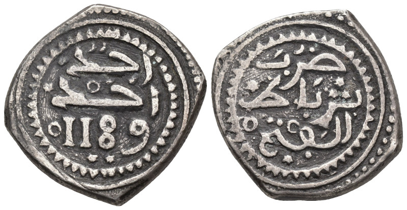 MONEDA EXTRANJERA. MARRUECOS. Muhammad III (1757-1790). Mitqal. 1189 H. Rabat al...