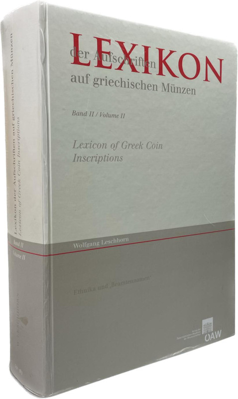 Leschhorn, W.


Lexikon der Aufschriften auf griechischen Münzen. Band II. Et...