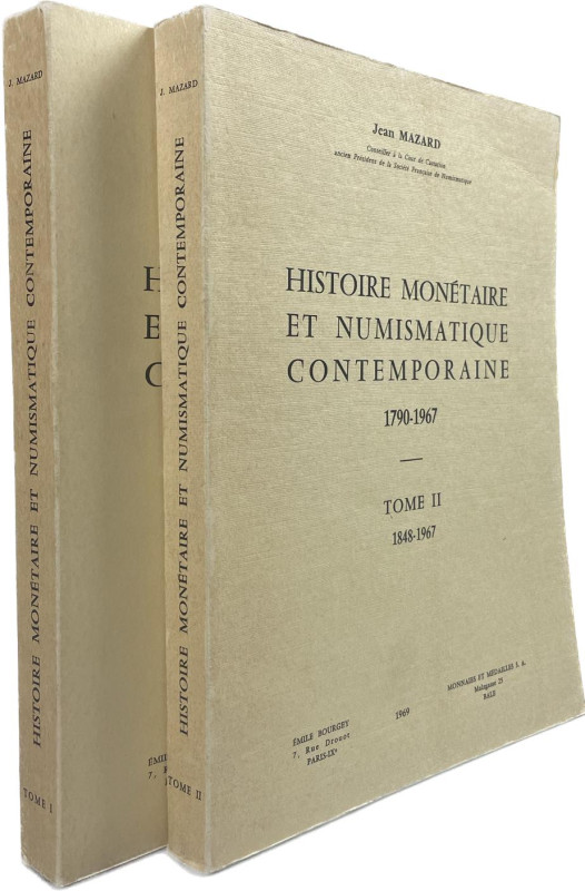 Mazard, J.


Histoire monetaire et numismatique contemporaine 1790-1963. Pari...