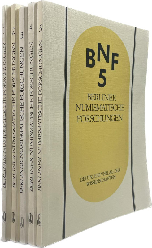 Berliner Numismatische Forschungen, Berlin.


Bände 1 - 5 aus den Jahren 1987...