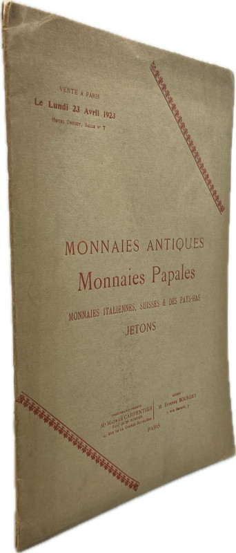 Bourgey, E., Paris. Auktion vom 23.04.1923.


Monnaies antiques, monnaies pap...