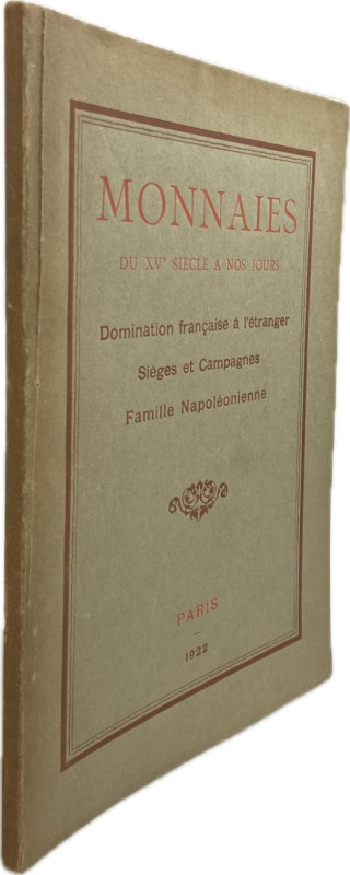 Florange, J., Paris / Ciani, L., Paris. Auktion vom 29.05.1922.


Catalogue d...