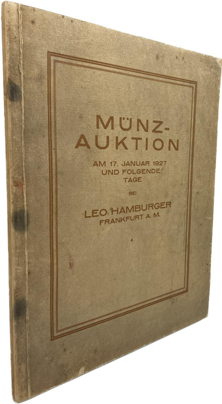 Hamburger, Leo, Frankfurt a.M. Auktion 82 vom 17.01.1927.


Slg. Hahlo. Probe...