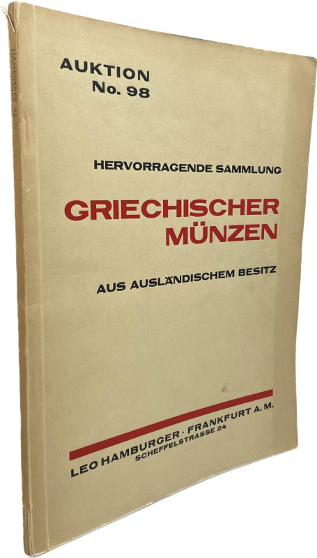 Hamburger, Leo, Frankfurt a.M. Auktion 98 vom 03.04.1933.


Hervorragende Sam...